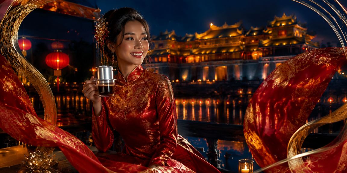 Người dùng xác minh tài khoản casino tại Huế với áo dài truyền thống